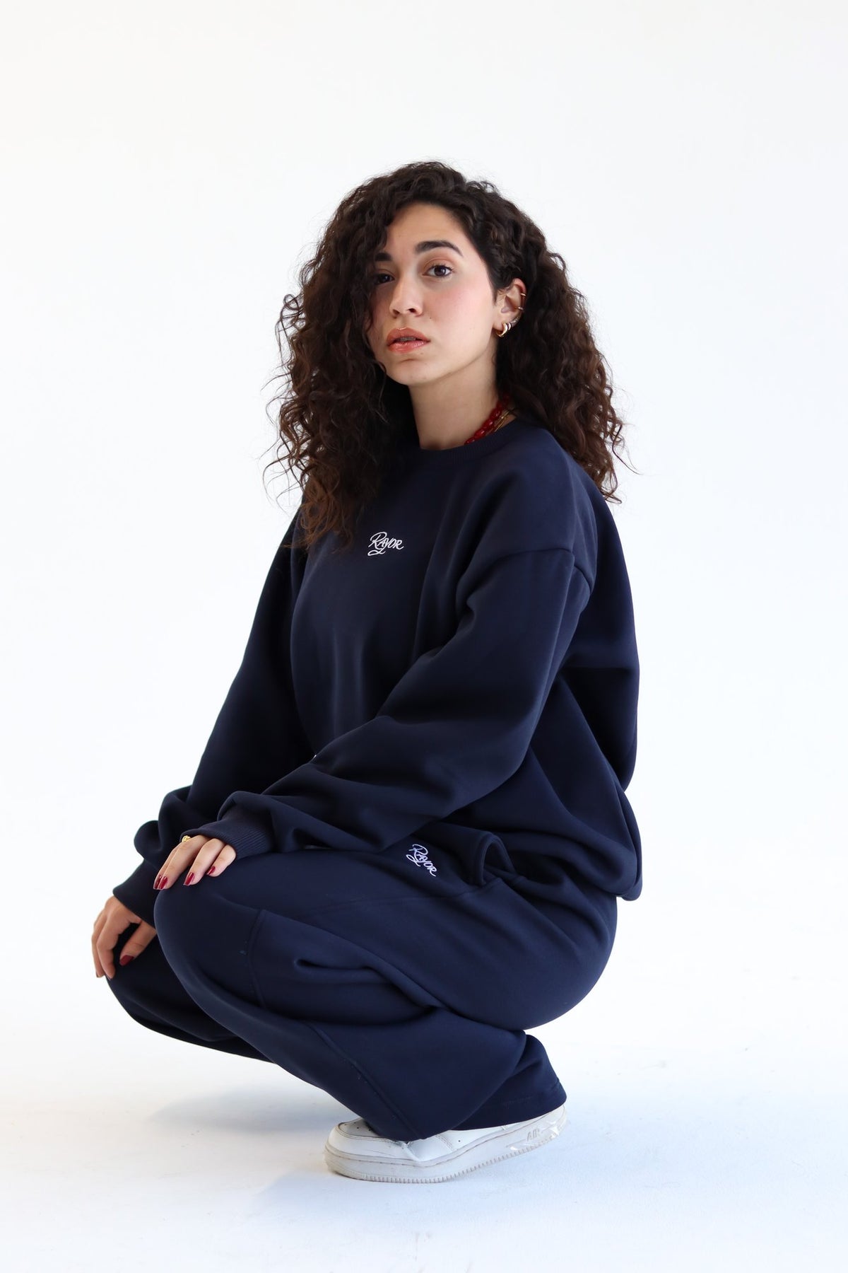 Rayor Winter Collection in Navy, lifestyle shot